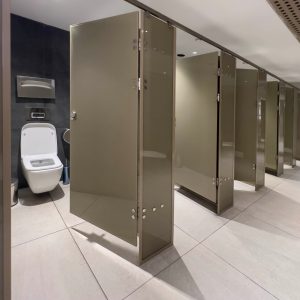 modern public toilet or restroom interior